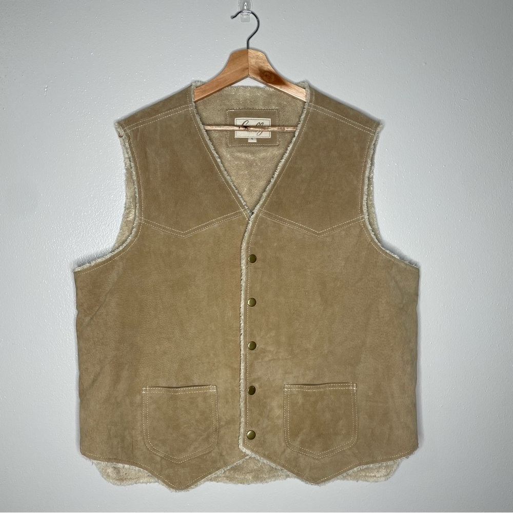 Scully Genuine‎ Leather Suede Western Vest, large